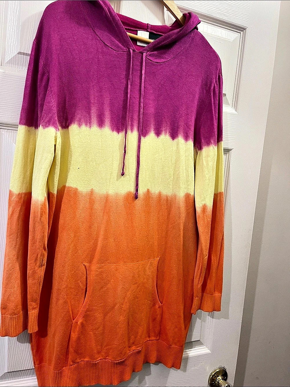 Day & Night Color Block Cowl Neck Sweater Size Large